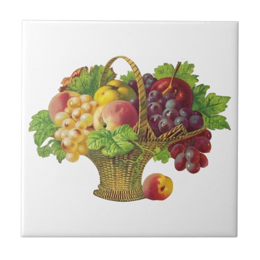  fruitmand tegeltje (Voorkant)