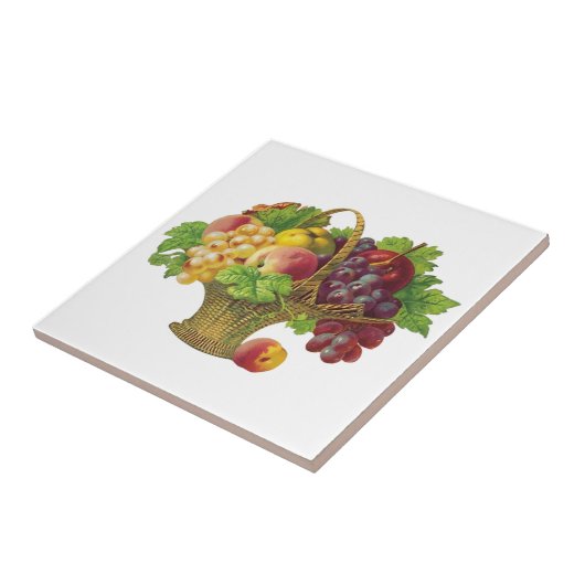  fruitmand tegeltje (Zijkant)