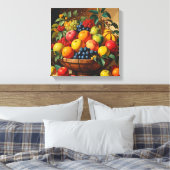 " Fruitmand Wall Art Canvas Afdruk (Insitu (Slaapkamer))