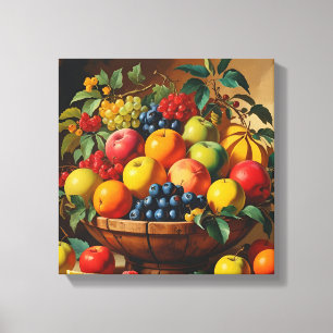 " Fruitmand Wall Art Canvas Afdruk