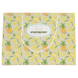 Fruitmandpatrooncollectie - Ananassen Groot Cadeauzakje