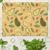 Fruitmandpatrooncollectie - Avocado Theedoek (Gevouwen)