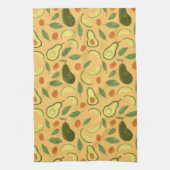 Fruitmandpatrooncollectie - Avocado Theedoek (Verticaal)