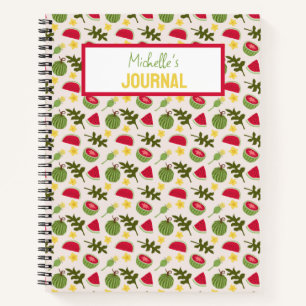 Fruitmandpatrooncollectie - Watermeloen Notitieboek