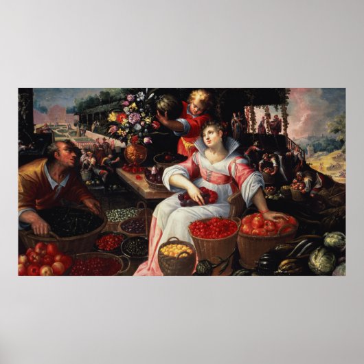 Fruitmarket, 1590 poster (Voorkant)