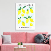 Fruitmarkt Californië Geel citroenvoer Canvas Afdruk (Insitu (Woonkamer))