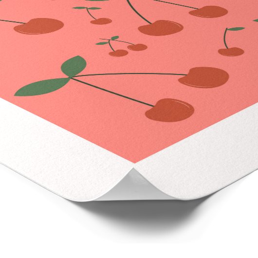 Fruitmarkt Cherry Vintage Poster (Hoek)