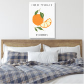 Fruitmarkt Florida Sinaasappel Food Canvas Afdruk (Insitu (Slaapkamer))