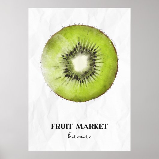 Fruitmarkt Kiwi Poster (Voorkant)