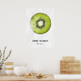 Fruitmarkt Kiwi Poster
