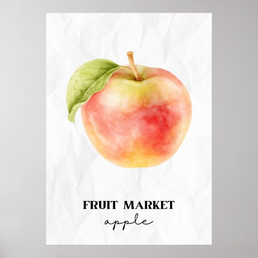fruitmarktappel poster (Voorkant)