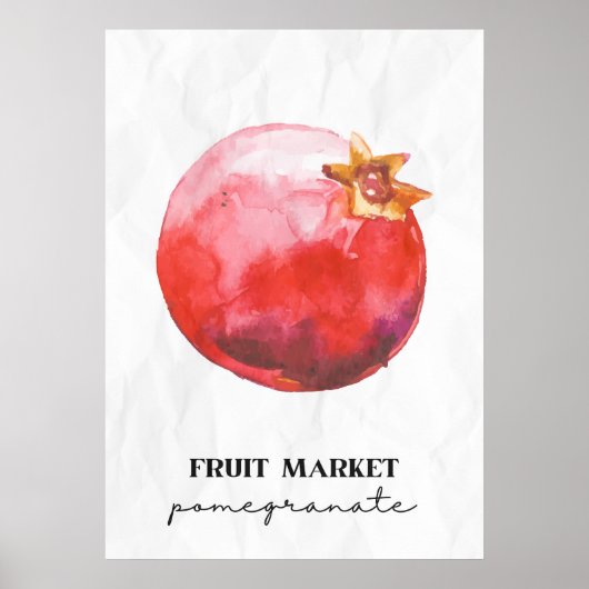 fruitmarktgranaatappel poster (Voorkant)