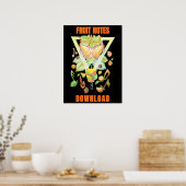 Fruitnotities downloaden poster (Keuken)