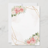 Fruitpannenkoek Roze Bloemen Vrijgezellenfeest Bru Kaart (Achterkant)