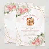 Fruitpannenkoek Roze Bloemen Vrijgezellenfeest Bru Kaart (Voorkant / Achterkant)