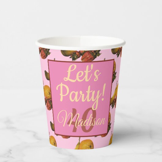 Fruitpapierkopjes Papieren Bekers (Links)