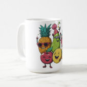 Fruitparty Happy Dancing Koffiemok (Voorkant links)