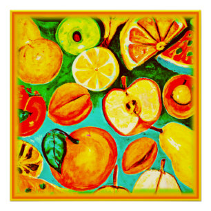 Fruitpatroon. Bestel nu Perfect Poster