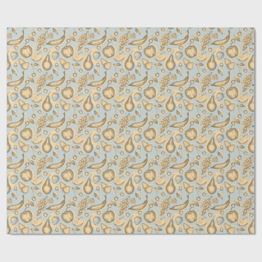  fruitpatroon cadeaupapier (Vlak)