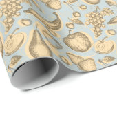  fruitpatroon cadeaupapier (Rol Hoek)