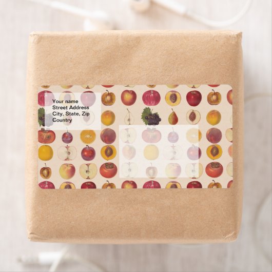 fruitpatroon etiket (Insitu)