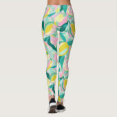Fruitpatroon  |  Levendig Citrus Leggings (Achterkant)