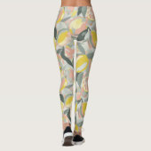 Fruitpatroon  |  Levendig Citrus Leggings (Achterkant)