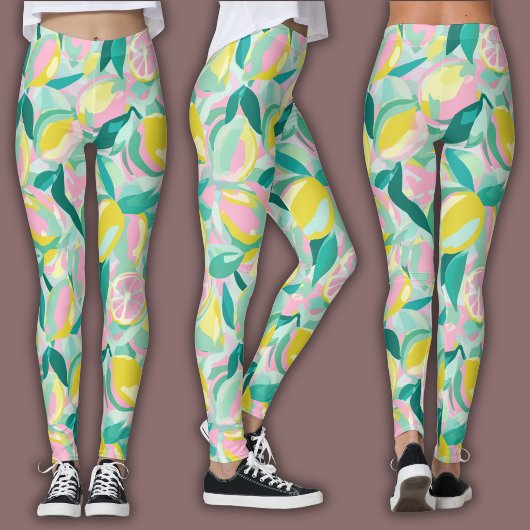 Fruitpatroon  |  Levendig Citrus Leggings