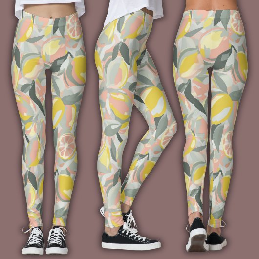 Fruitpatroon  |  Levendig Citrus Leggings