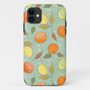 Fruitpatroon met citroenen, sinaasappels Case-Mate iPhone case