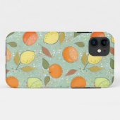 Fruitpatroon met citroenen, sinaasappels Case-Mate iPhone case (Achterkant (horizontaal))