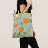 Fruitpatroon met citroenen, sinaasappels tote bag (Dichtbij)