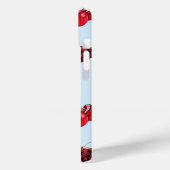 fruitpatroon op blauwe achtergrond Case-Mate iPhone case (Achterkant / Links)