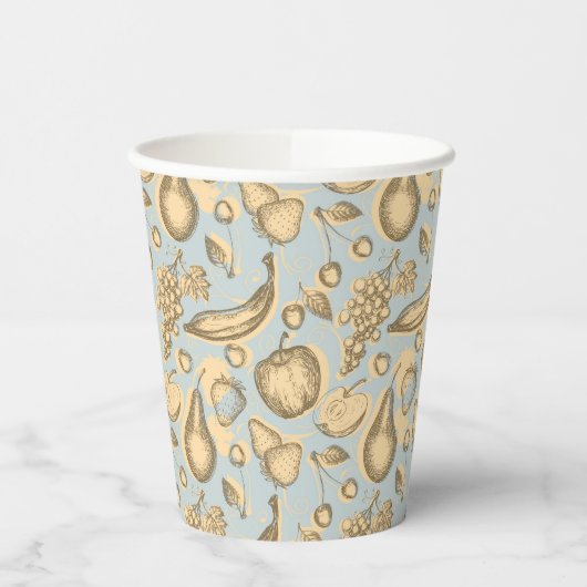  fruitpatroon papieren bekers (Links)