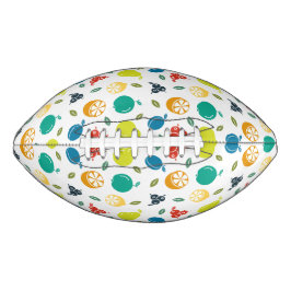 Fruitpatroon, Plum, Sinaasappel, Citroen, Pear, Ap American Football