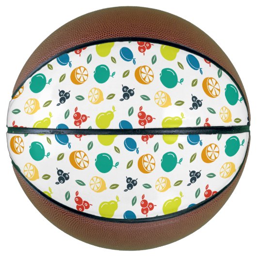 Fruitpatroon, Plum, Sinaasappel, Citroen, Pear, Ap Basketbal (Voorkant)
