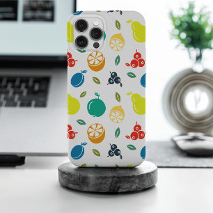 Fruitpatroon, Plum, Sinaasappel, Citroen, Pear, Ap iPhone 15 Pro Max Hoesje