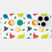 Fruitpatroon, Plum, Sinaasappel, Citroen, Pear, Ap Case-Mate iPhone Case (Achterkant (horizontaal))