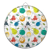 Fruitpatroon, Plum, Sinaasappel, Citroen, Pear, Ap Dartbord (Voorkant)