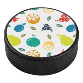 Fruitpatroon, Plum, Sinaasappel, Citroen, Pear, Ap Hockey Puck
