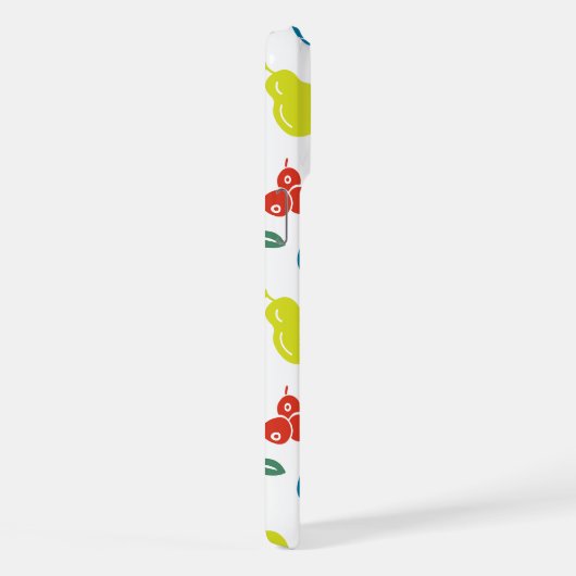 Fruitpatroon, Plum, Sinaasappel, Citroen, Pear, Ap iPhone Hoesje (Rechterkant)