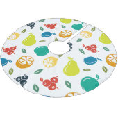 Fruitpatroon, Plum, Sinaasappel, Citroen, Pear, Ap Kerstboom Rok (Gekanteld)