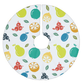 Fruitpatroon, Plum, Sinaasappel, Citroen, Pear, Ap Kerstboom Rok