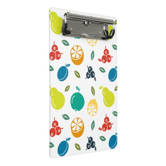Fruitpatroon, Plum, Sinaasappel, Citroen, Pear, Ap Mini Klembord (Schuin)