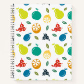Fruitpatroon, Plum, Sinaasappel, Citroen, Pear, Ap Notitieboek (Voorkant)