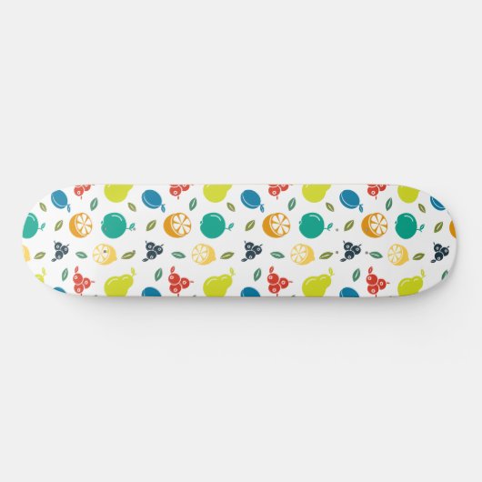 Fruitpatroon, Plum, Sinaasappel, Citroen, Pear, Ap Persoonlijk Skateboard (Horizontaal)