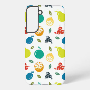 Fruitpatroon, Plum, Sinaasappel, Citroen, Pear, Ap Samsung Galaxy Hoesje