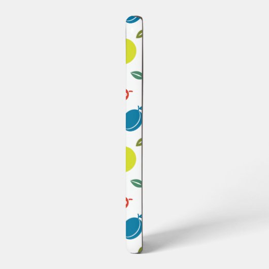 Fruitpatroon, Plum, Sinaasappel, Citroen, Pear, Ap Samsung Galaxy Hoesje (Linkerkant)