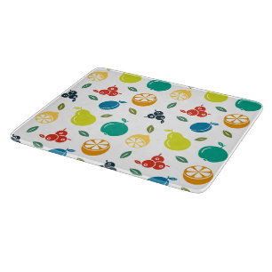 Fruitpatroon, Plum, Sinaasappel, Citroen, Pear, Ap Snijplank