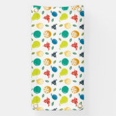 Fruitpatroon, Plum, Sinaasappel, Citroen, Pear, Ap Spandoek (Verticaal)